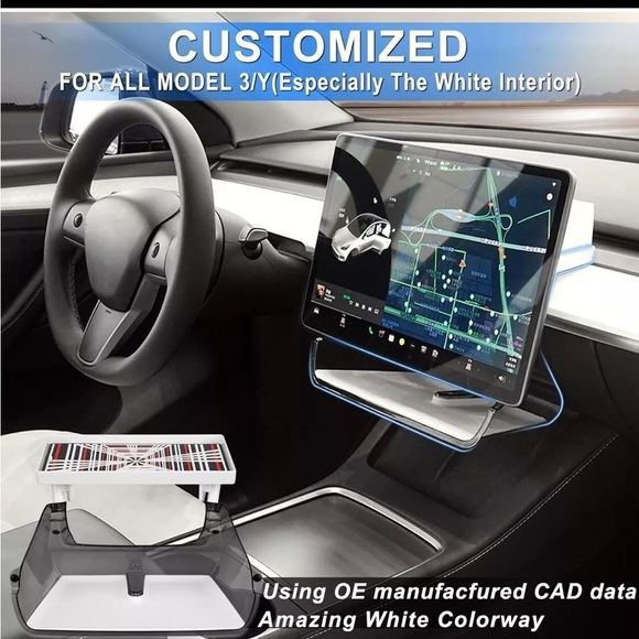 Under Screen Storage Organizer Model 3/Y Magnetic Center Console Organizer - - Picture 3 of 4